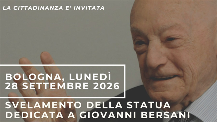 BOLOGNA: SVELAMENTO DELLA STATUA DEDICATA A BERSANI